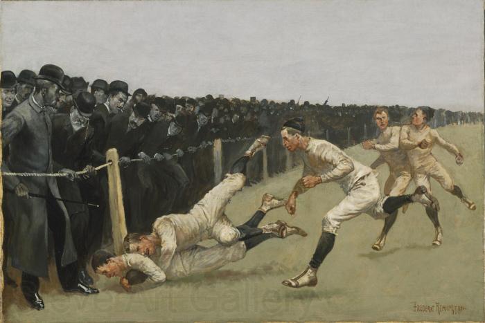Frederic Remington Touchdown, Yale vs. Princeton, Thanksgiving Day Germany oil painting art